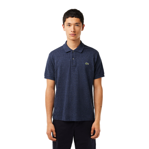 Lacoste Original Heathered Petit Piqu Cotton Golf Polo Navy