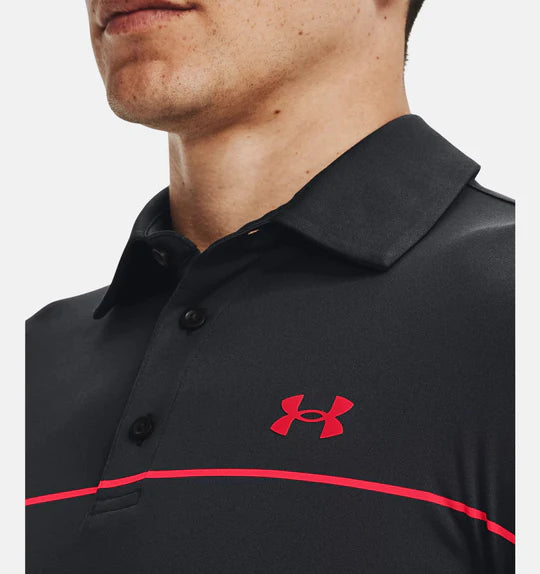 Under Armour Playoff 2.0 Golf Polo Black Steel Andrew Morris Golf