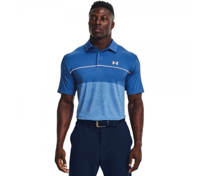 Under armour sale red polo shirt