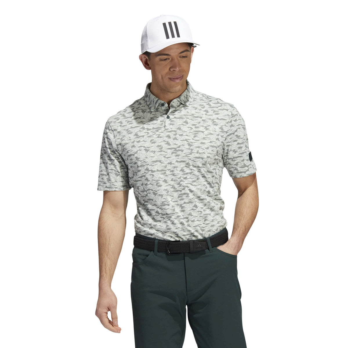 Green adidas sale golf shirt