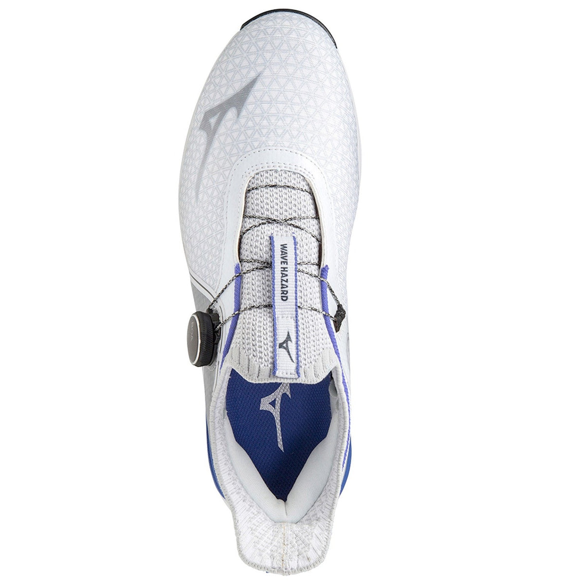 Mizuno Wave Hazard BOA Golf Shoes - White/Blue - Andrew Morris Golf