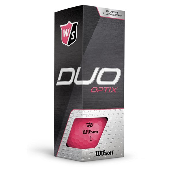 Wilson Duo Optix Golf Balls Pink Andrew Morris Golf