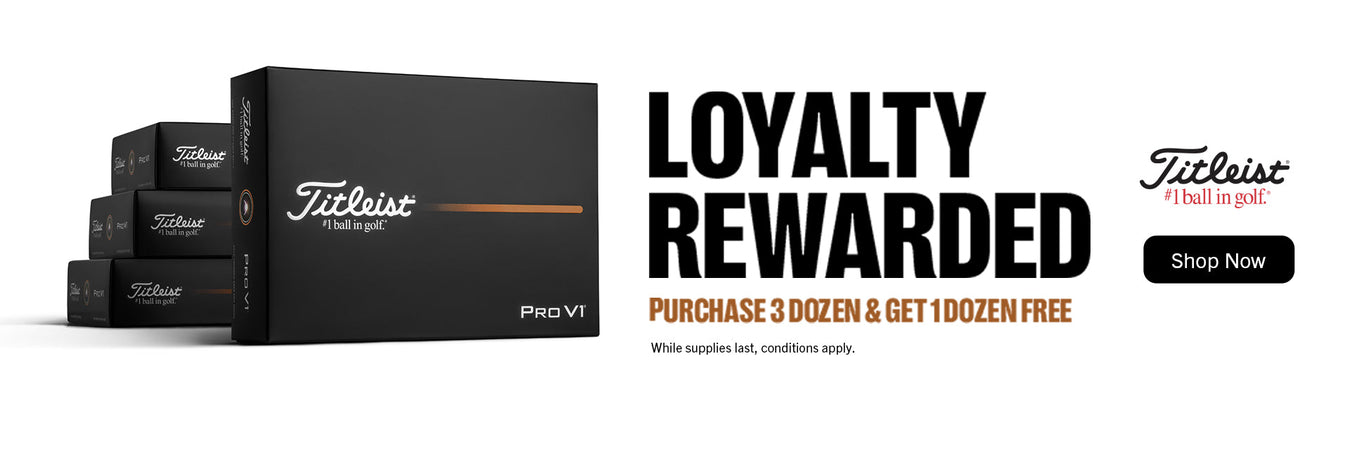 Titleist Loyalty Rewarded - Buy 3 Dozen Get 1 FREE
