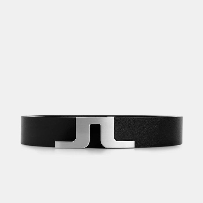 J Lindeberg Bridger Leather Golf Belt - Black