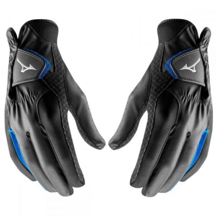 Mizuno RainFit Golf Gloves -  Black (Pair)