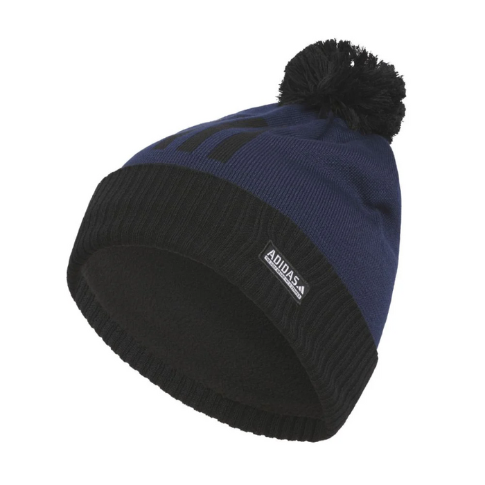 Adidas Pom 3 Stripe Golf Beanie - Navy