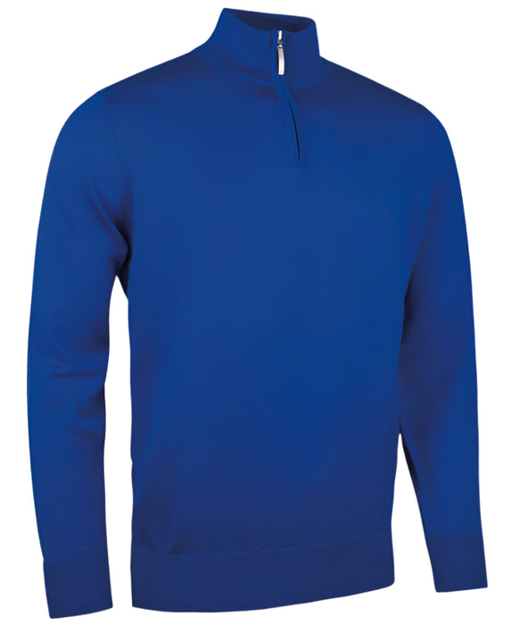 Glenmuir Jasper 1/4 Zip Merino Golf Sweater - Ascot Blue