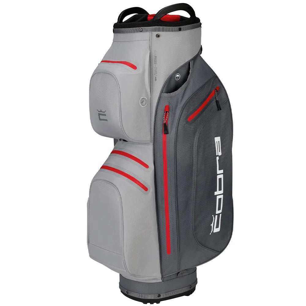 Cobra Ultradry Pro Golf Cart Bag - Grey/Red