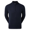 Footjoy Wool Blend Half Zip Lined Golf Sweater - Navy