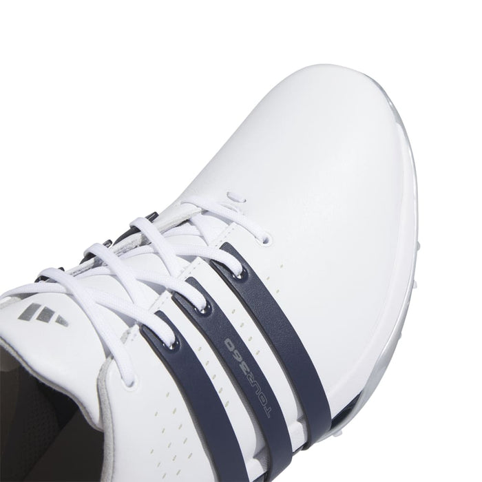 adidas Tour 360 24 Boost Golf Shoes - White/Collegiate Navy