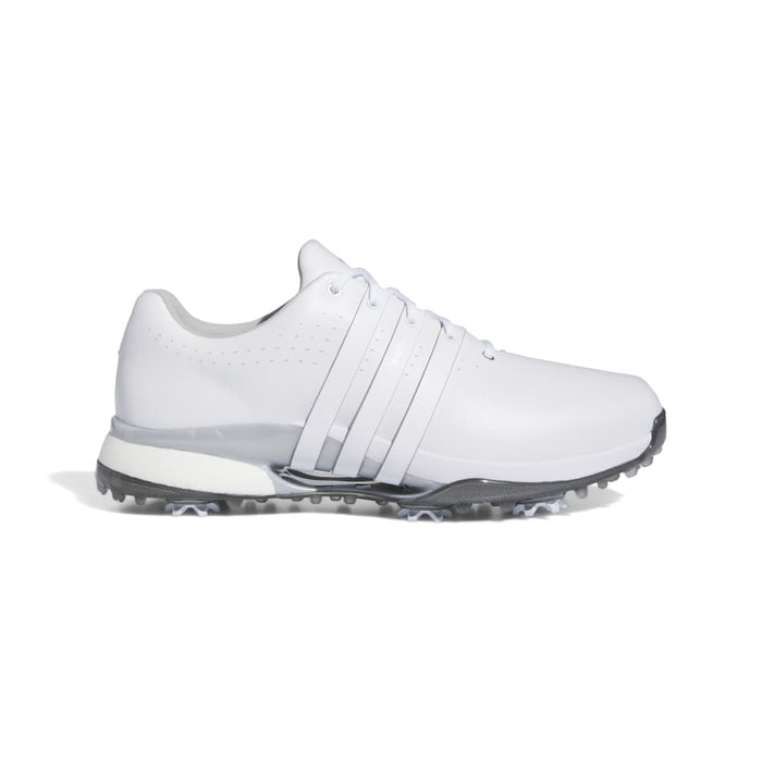 adidas Tour 360 24 Boost Golf Shoes White Silver Wide Fit Andrew Morris Golf