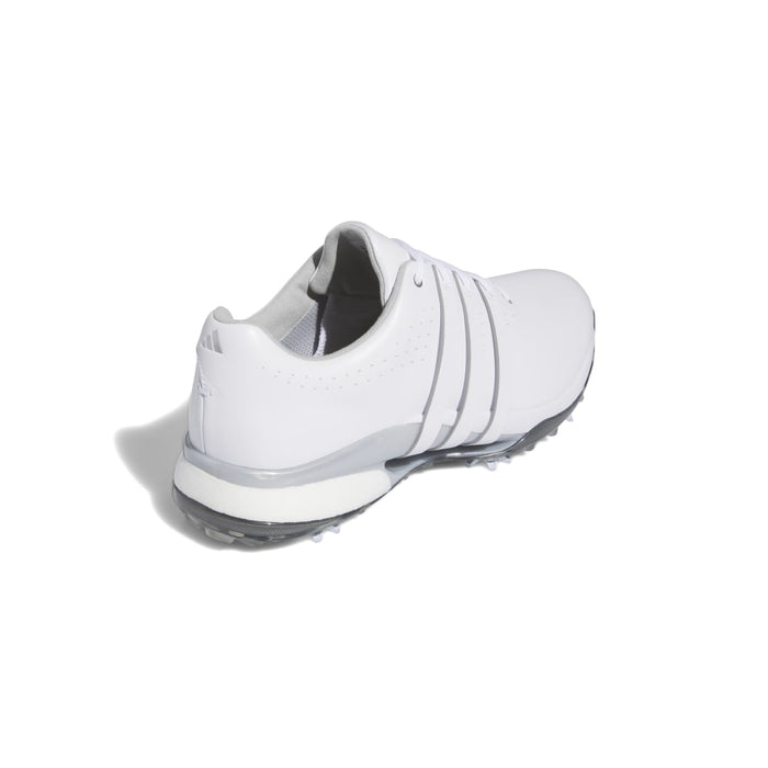 adidas Tour 360 24 Boost Golf Shoes - White/Silver - Wide Fit