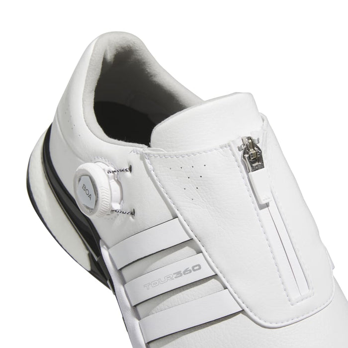 adidas Tour 360 24 BOA Boost Golf  Shoes - White/Black