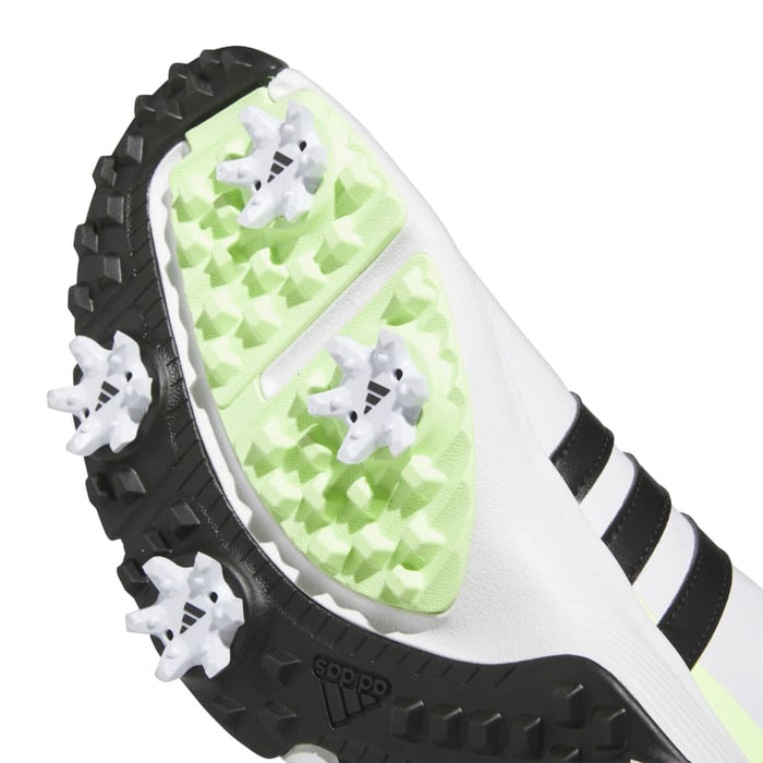 adidas Tour 360 24 BOA Junior Golf Shoes - Cloud White/Core Black/Green