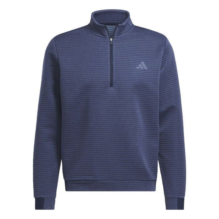 adidas ULT365 DWR Textured 1/4 Zip Golf Pullover - Navy