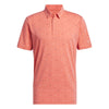 adidas GO-TO Printed Golf Polo Shirt - Preloved Scarlet