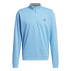 adidas Elevated 1/4 Zip Golf Pullover - Semi Blue Burst