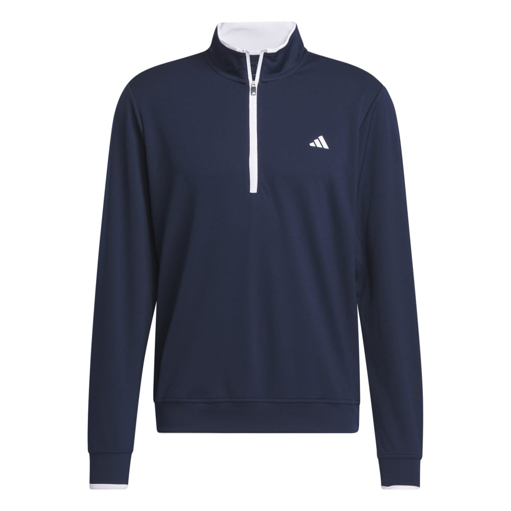 adidas Lightweight 1/4 Zip Golf Pullover - Collegiate Navy