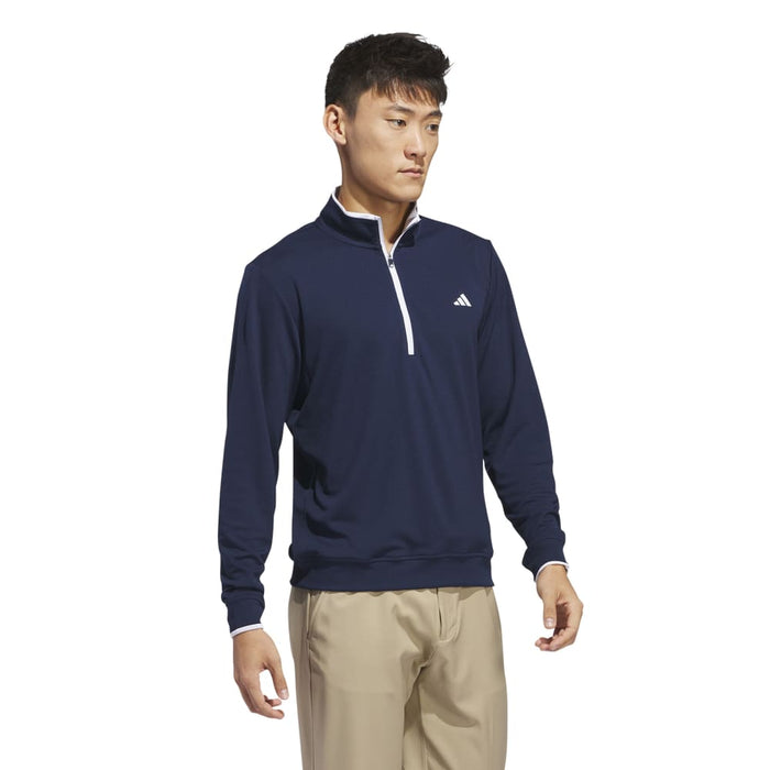 adidas Lightweight 1/4 Zip Golf Pullover - Collegiate Navy