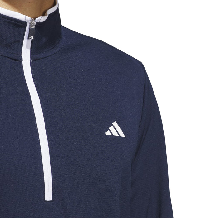 adidas Lightweight 1/4 Zip Golf Pullover - Collegiate Navy