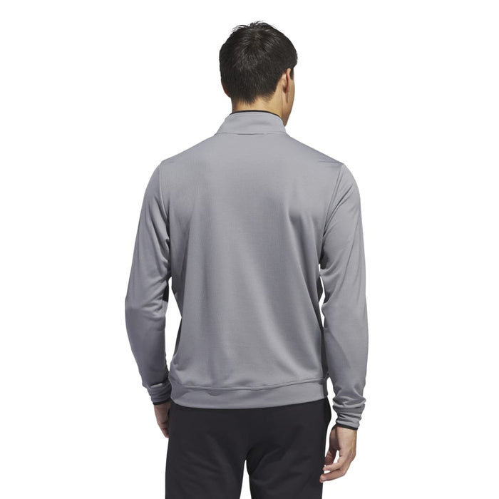 adidas Core Lightweight 1/4 Zip Golf Pullover - Grey Three