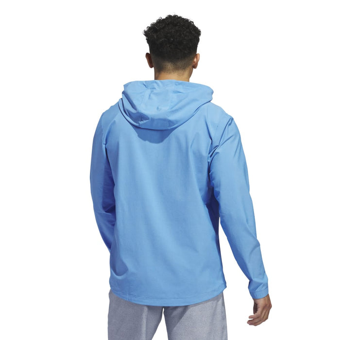 adidas Ultimate365 Club Anorak Golf Pullover - Semi Blue Burst