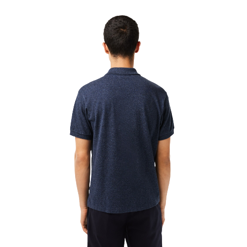 Lacoste Original Heathered Petit Piqué Cotton Golf Polo - Navy