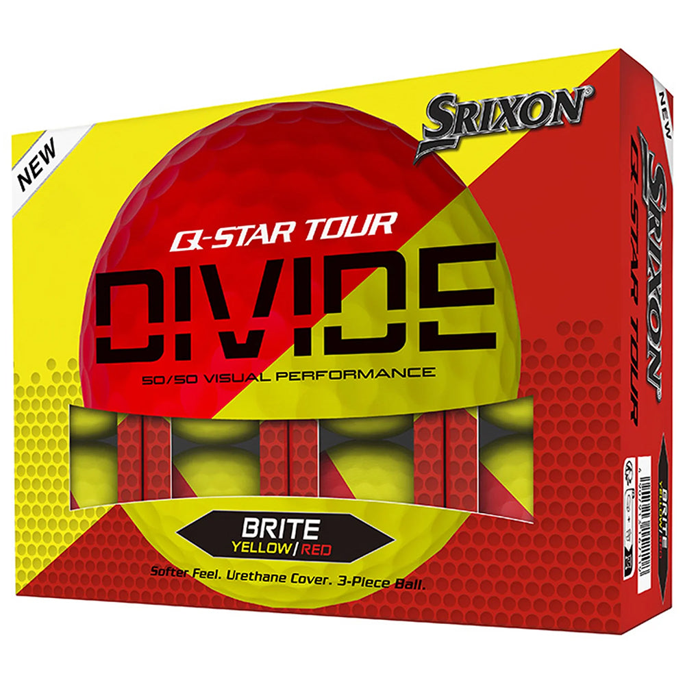 Srixon Q Star Tour Divide Golf Balls - Red