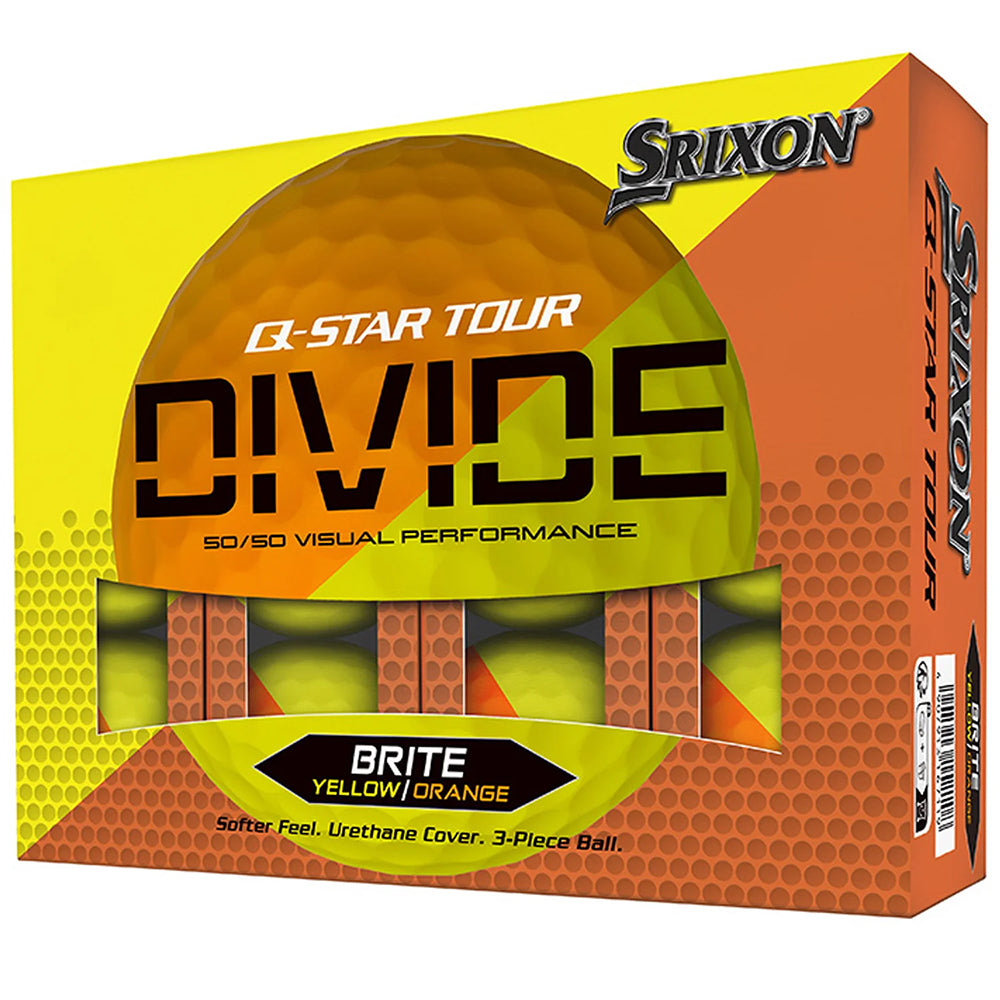 Srixon Q Star Tour Divide Golf Balls - Orange