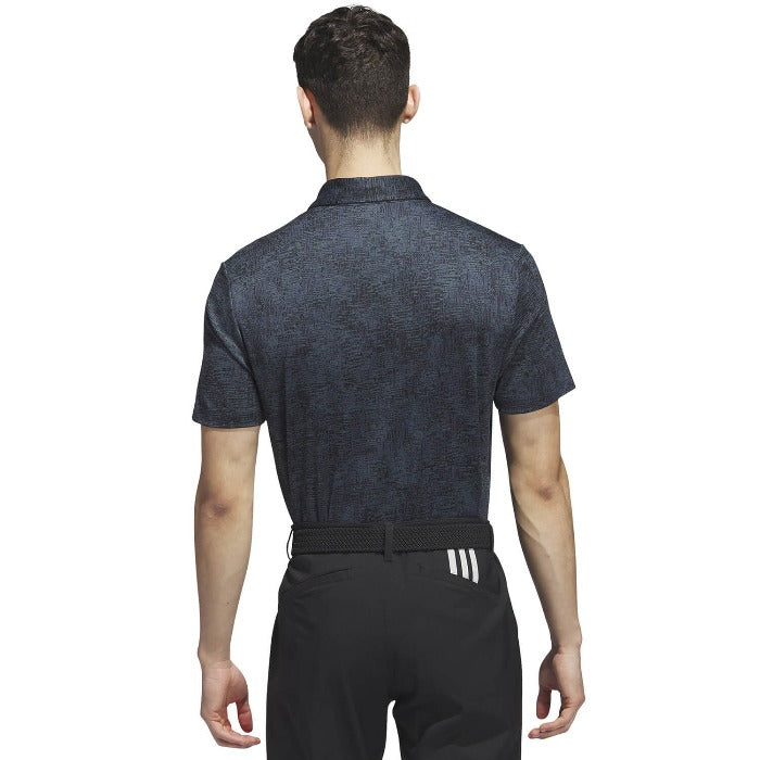 adidas Aerial Jacquard Golf Polo Shirt - Artic Night