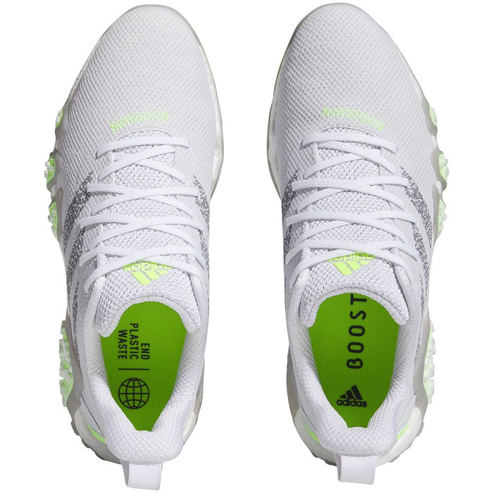 adidas Codechaos 22 Golf Shoes - White/Grey/Lucid Lemon