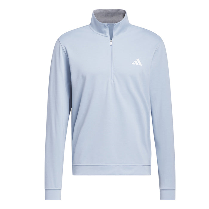 adidas Elevated 1/4 Zip Golf Pullover - Blue