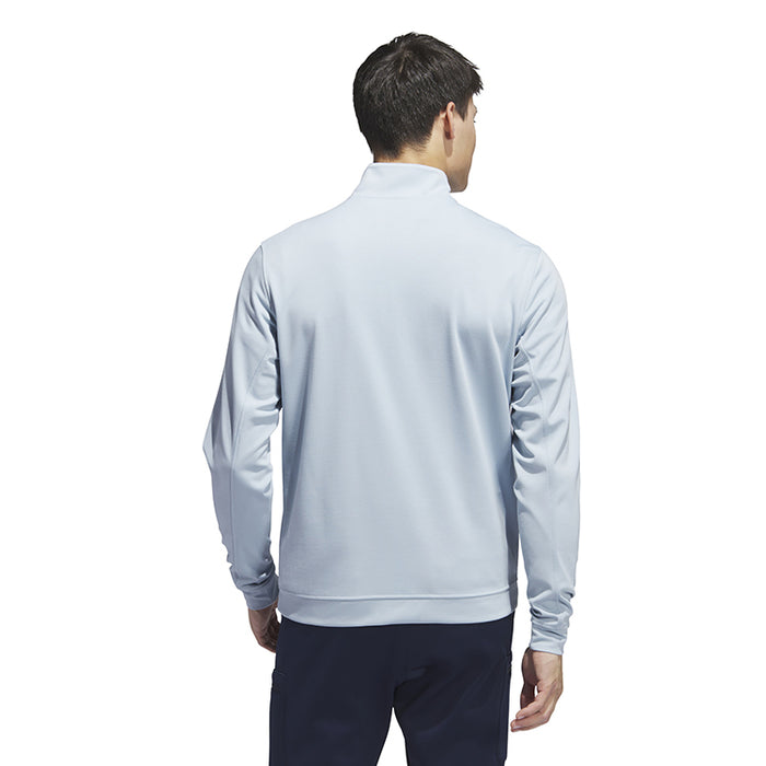 adidas Elevated 1/4 Zip Golf Pullover - Blue