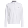 adidas Elevated 1/4 Zip Golf Pullover - White