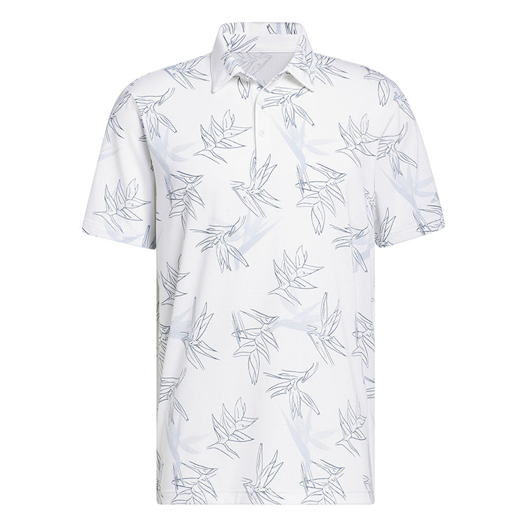 adidas Oasis Mesh Golf Polo Shirt White Andrew Morris Golf