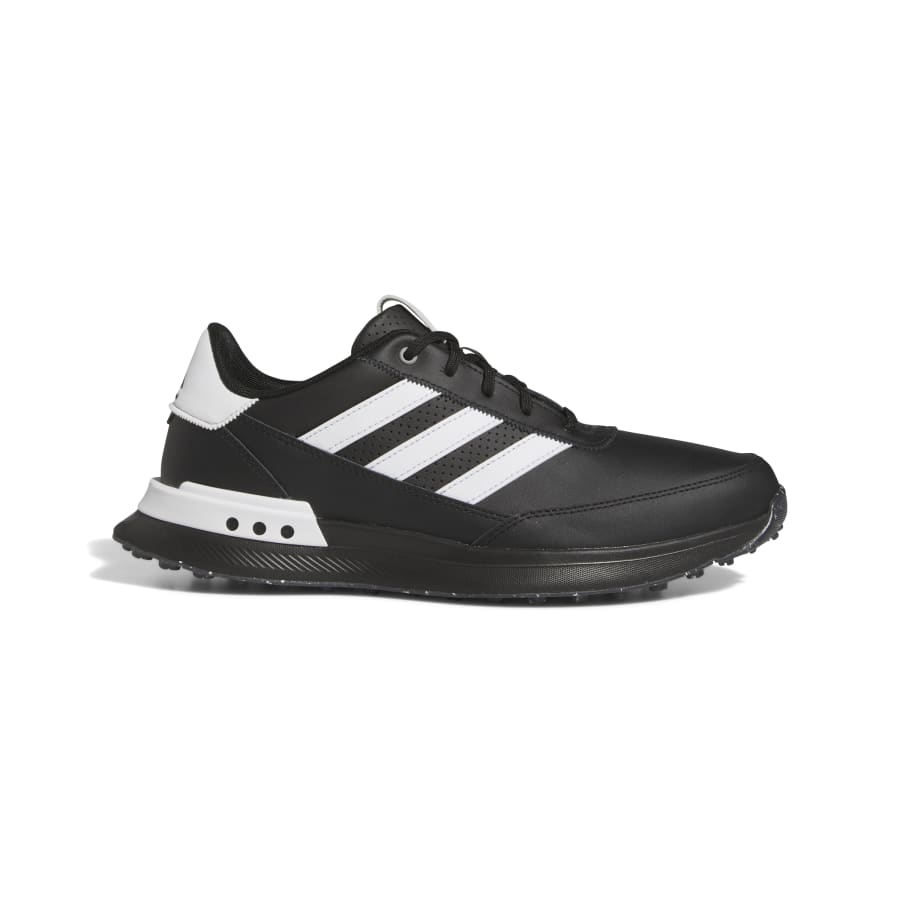 adidas S2G SL Leather Golf Shoes - Black/White