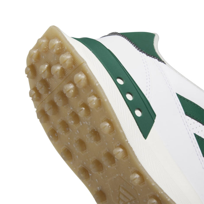 adidas S2G SL Leather Golf Shoes - White/Green