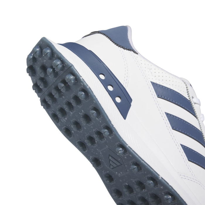 adidas S2G SL Leather Golf Shoes - White/Navy