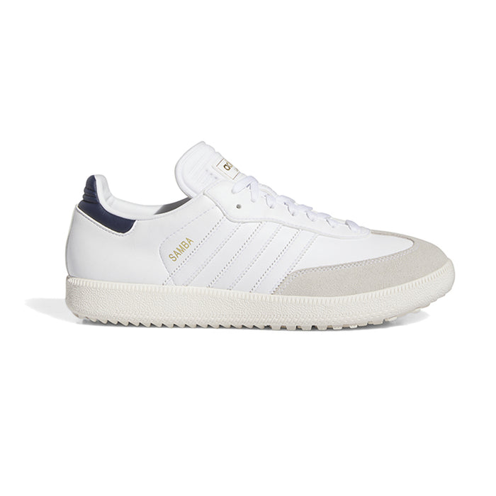 adidas Samba Spikeless Golf Shoes - White/Navy