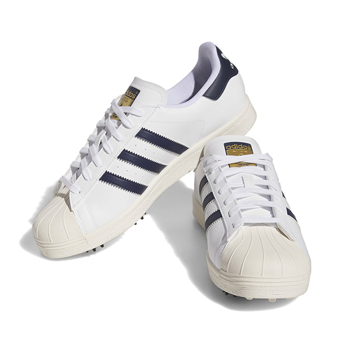 adidas Superstar Golf Shoes - White/Navy