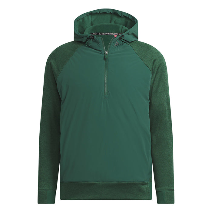 adidas Ultimate365 Tour Frostguard Padded Golf Hoodie - Collegiate Green