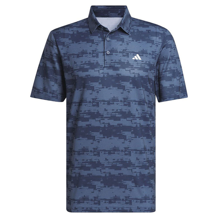 adidas Ultimate365 HEAT.RDY Stripe Golf Polo Shirt - Collegiate Navy