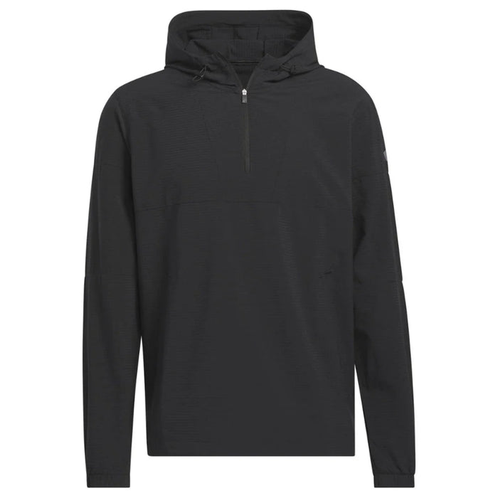 adidas Ultimate365 Club Anorak Golf Hoodie - Black