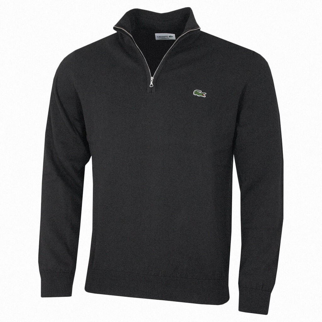 Lacoste 1/4 Zip Golf Sweater - Charcoal