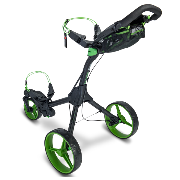 Big Max IQ 360 Golf Push Trolley - Black/Lime