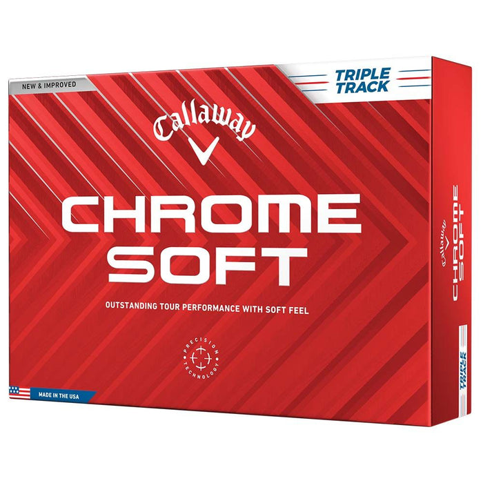 Callaway Chrome Soft Triple Track Golf Balls - White