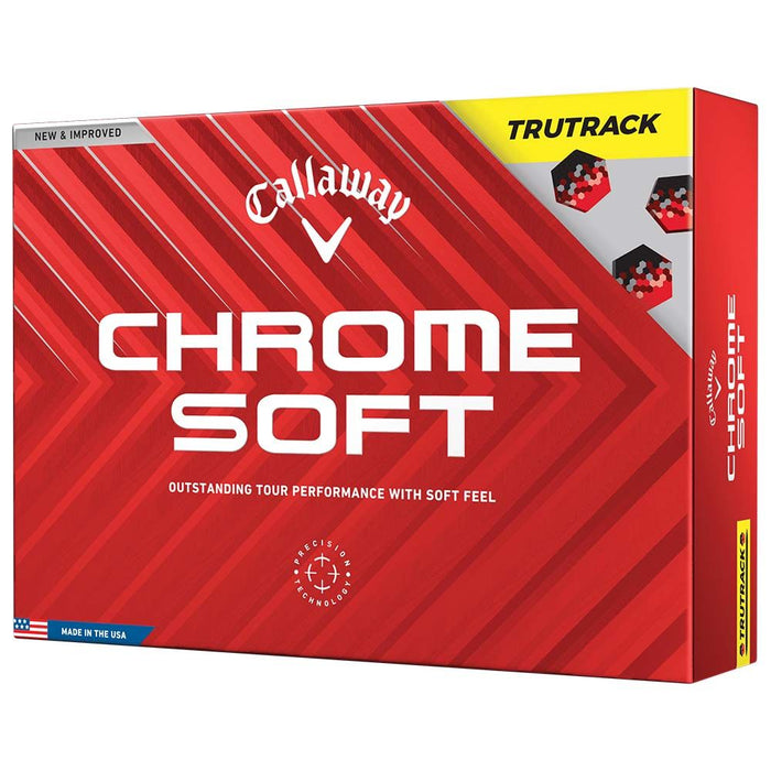 Callaway Chrome Soft TruTrack Golf Balls - Yellow