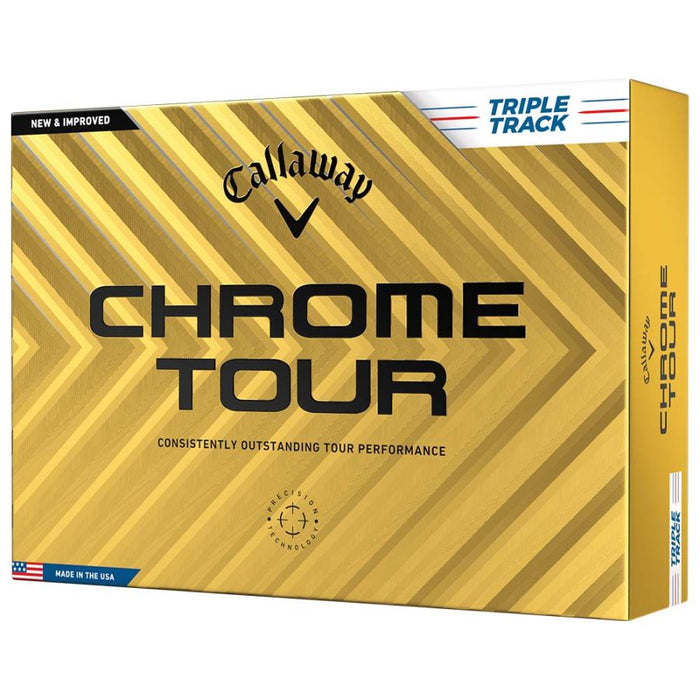 Callaway Chrome Tour Triple Track Golf Balls - White