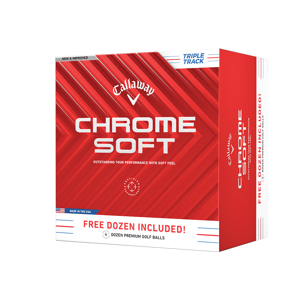 Callaway Chrome Soft Triple Track Golf Balls - 4 For 3 Promotion