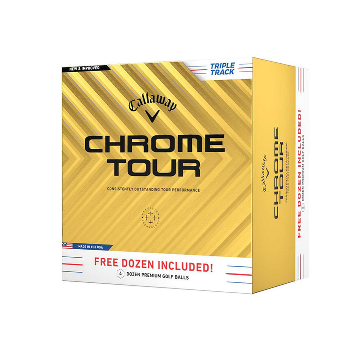 Callaway Chrome Tour Triple Track Golf Balls - 4 For 3 Promotion